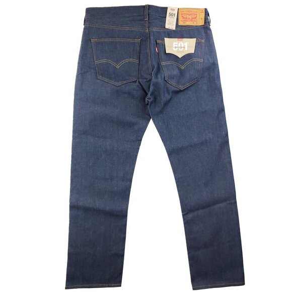 Levi's 501 Shrink to Fit Jeans Rigid Button Fly Denim Men "36x30" Real 38x30 NWT - Picture 3 of 12